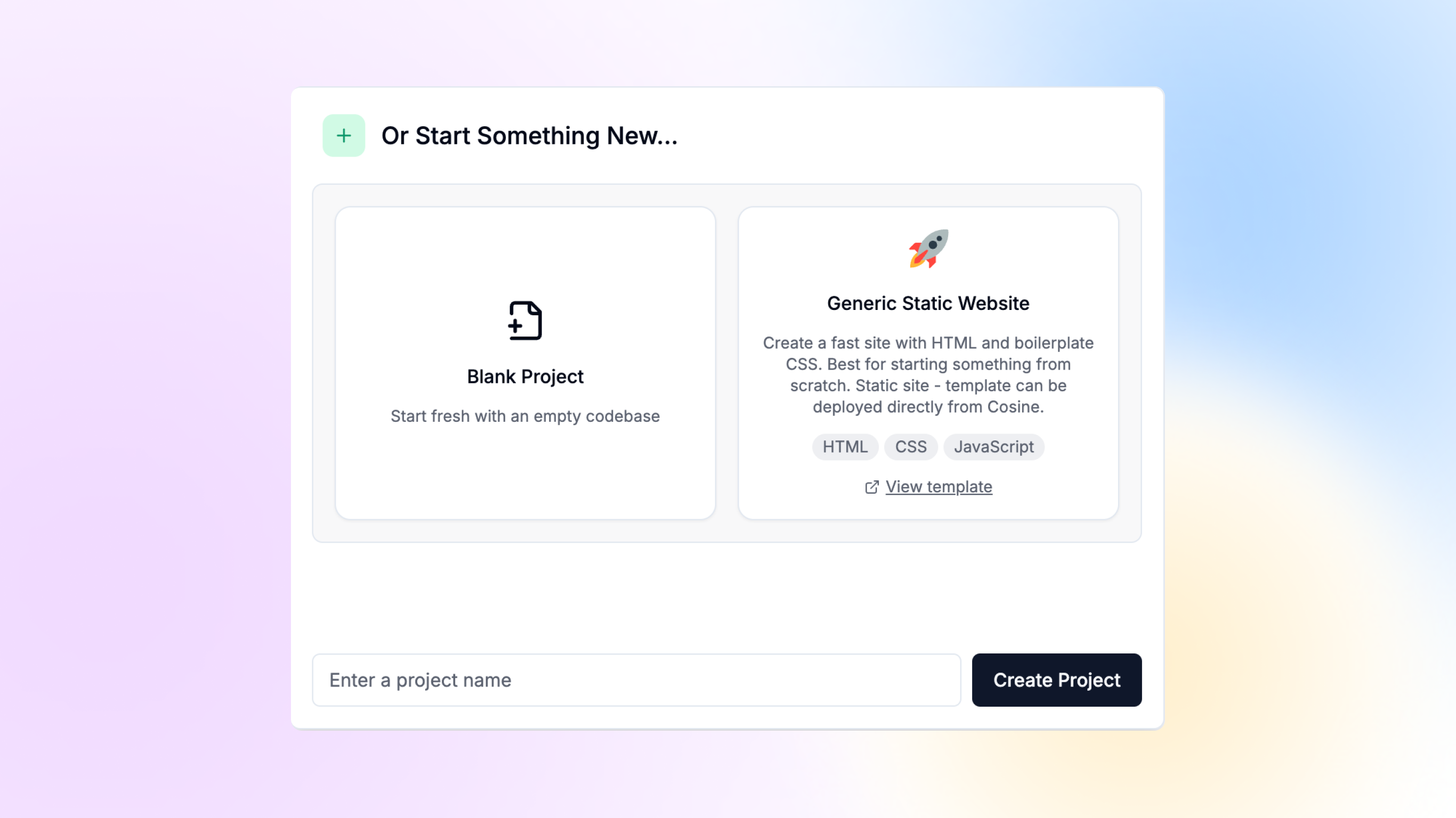 start something nesw